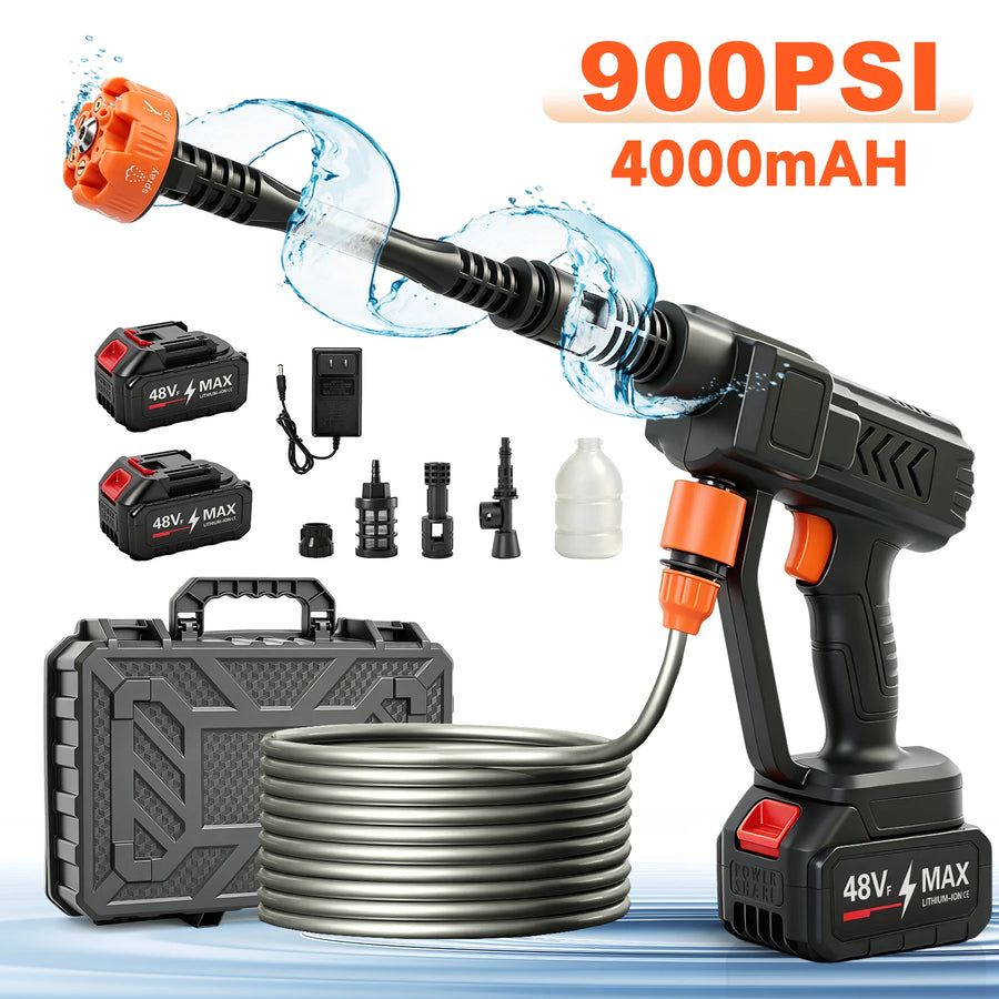 Cordless pressure washer full kit