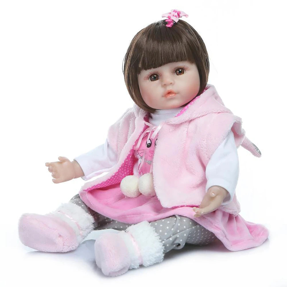 Rosie 19 inch reborn baby doll with her bunny hood